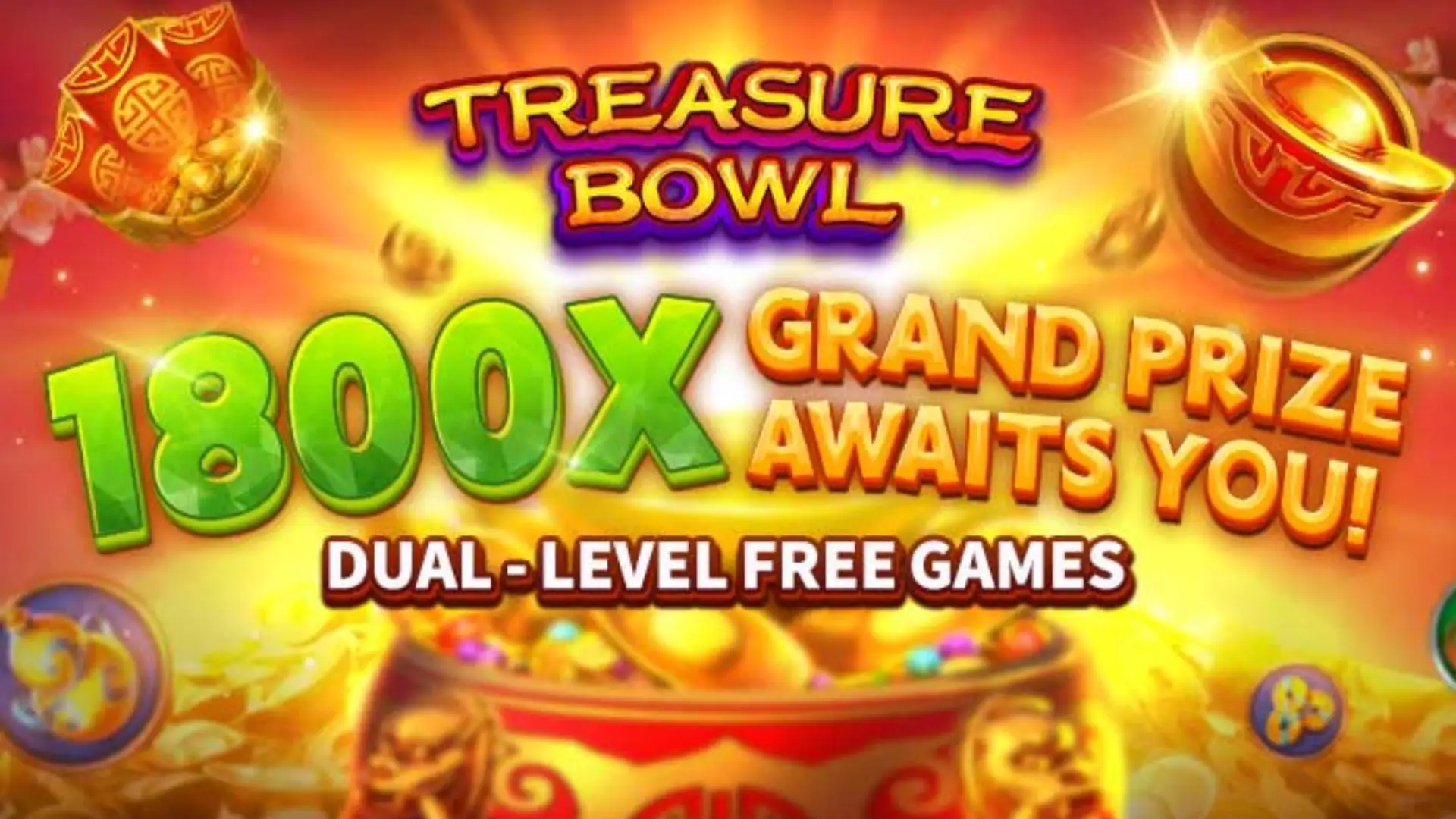Multiplicadores Treasure Bowl fada777 - 7777x Máximo com Tigela Dourada